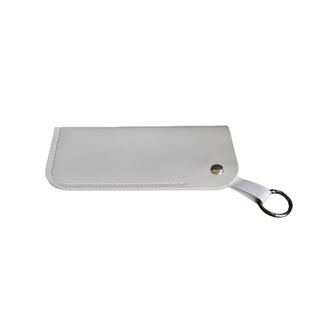 纯色皮革便携式防压墨镜盒皮眼镜袋简约挂环太阳镜盒近视镜收纳盒