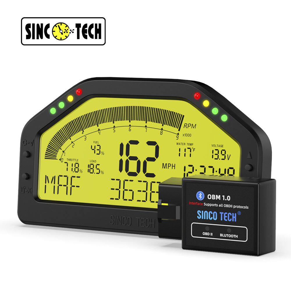 SINCOTECH汽车通用OBD2多功能改装仪表转速车速水温油压表DO903