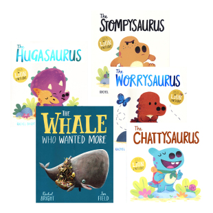 The Whale Who Wanted More Hugasaurus Worrysaurus 小恐龙 鲸鱼 儿童情商培养绘本 情绪管理 英语读物 英文原版进口图书