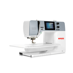 BERNINA B570 QE贝尔妮娜新款家用缝纫机电动吃厚带锁边裁缝机