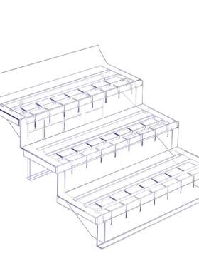 冷柜塑料水果生鲜蔬菜道具展示架