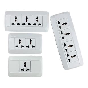 118型国际通用多功能三孔10A电源测试老化架工业流水线排插座面板