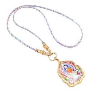 泰国佛牌链子唐卡吊坠项链挂绳幻彩龙头镶钻单挂定做多挂男女通用