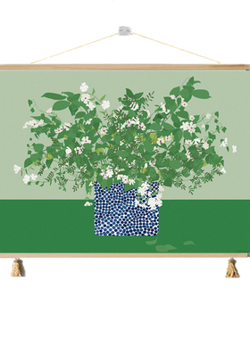 法式奶油风春意浓鲜花装饰画