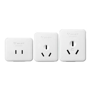 公牛明装面板插座扁孔二三孔三脚单相2三极墙壁10A插头16A安无线