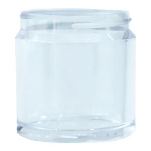 司令官便携旅行螺纹咖啡豆罐C40通用接粉罐透明紫色加厚树脂罐