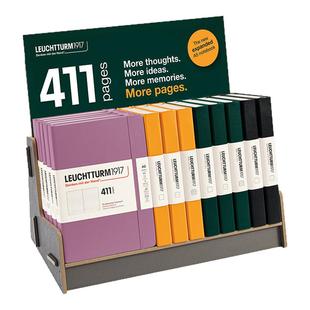 LEUCHTTURM1917德国灯塔笔记本子411超厚无酸纸a5记事本简约学生商务皮面本硬皮办公笔记本