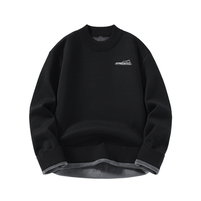 真维斯加绒加厚男款针织毛衣冬季