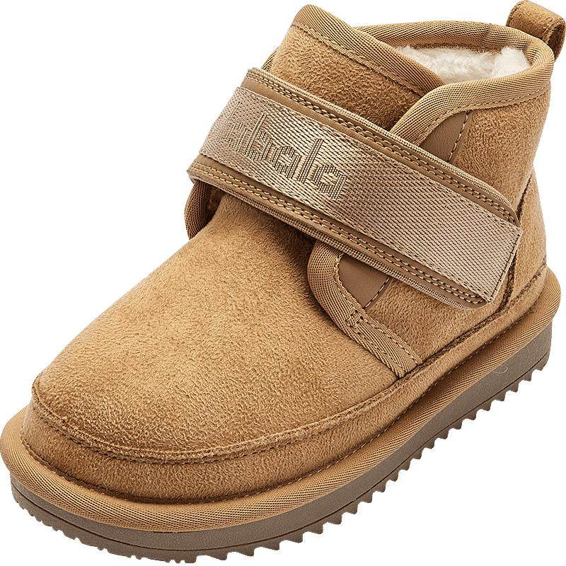 巴拉巴拉童鞋儿童雪地靴男女童短靴加厚加绒2025新冬靴子防滑保暖