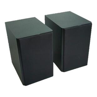 库存无源音箱一对小型发烧级5寸重低音家用桌面hifi书架音响木质