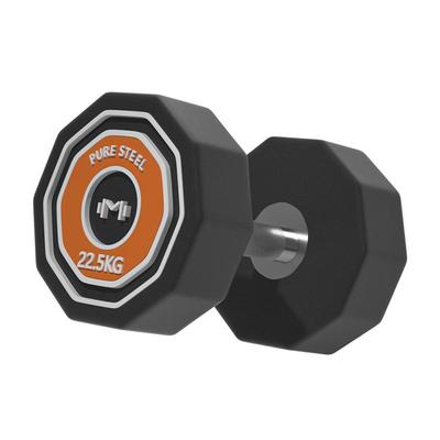 木芭克纯钢哑铃环保无味防滚动