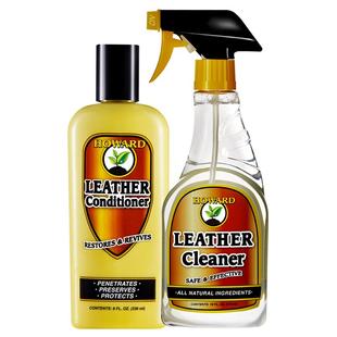 HOWARD皮衣皮革清洁护理剂套装真皮沙发皮具清洗保养上光油包去污