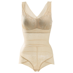 冰丝塑身衣夏季薄款收腹束腰收肚子超薄紧身美体塑形连体束身内衣
