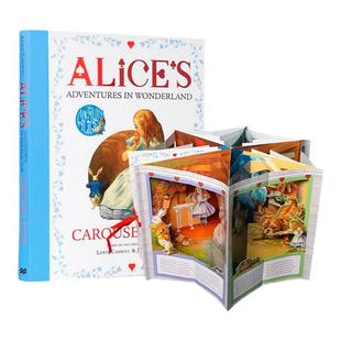 英文原版 150周年纪念版 Alice's Adventures in Wonderland 爱丽丝梦游仙境 立体360度场景剧场 pop up 立体书 礼品书 精装