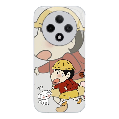 蜡笔小新适用OPPOA3手机壳A3活力版玻璃壳A2Pro/A1男女情侣A57 5G全包A58液态A72新款A93s/A96/A95/A97保护套
