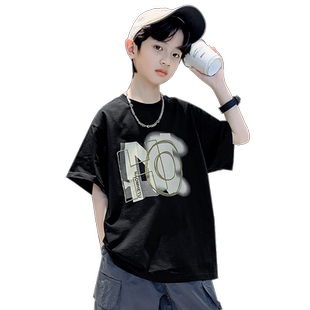 童装男童短袖t恤夏装2026新款儿童中大童纯棉夏季男孩夏款上衣潮t