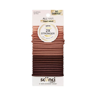 scunci美恩诗发圈高弹基础发绳扎高马尾无金属接口头绳丸子头皮筋