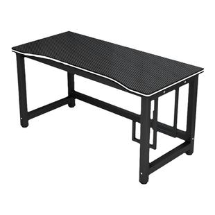 可移动台式电脑桌卧室电竞桌家用穿线孔学习桌带轮办公桌可放主机