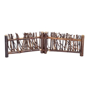 酒店烤肉店垫冷菜菜品日式料刺身拼盘摆盘装饰品竹排篱笆竹丝商用