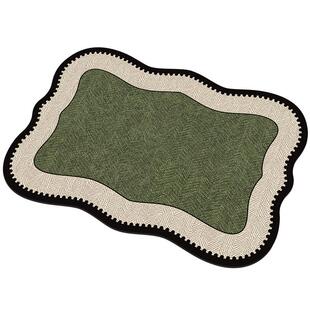 复古法式浴室地垫卫生间门口防滑垫吸水垫子硅藻泥家用脚垫淋浴房