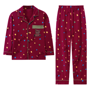 大红睡衣女春秋纯棉2026年新款套装秋冬季本命马年喜庆闺蜜家居服