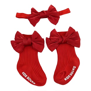 宝宝衣服女婴儿公主女孩红色喜庆百日宴女宝秋装百岁礼服外出套装