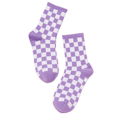 袜子女秋季紫色袜子女多巴胺袜子