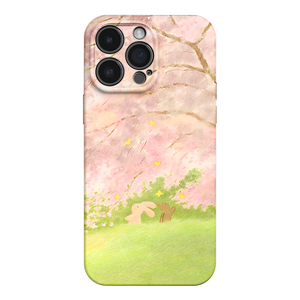 粉樱萌兔萌熊 ins清新风适用iphone17苹果16promax手机壳华为mate80小米17promax全包oppofindx8荣耀500新款