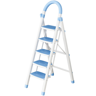 梯子家用室内折叠人字梯加厚扶手梯四步五步多功能便携特厚阁楼梯