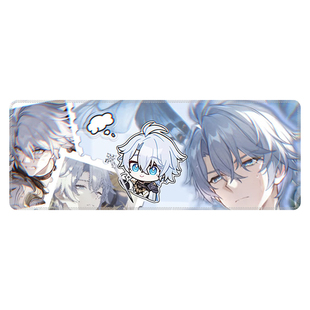 崩铁白厄学生宿舍耐磨鼠标垫超大号游戏桌垫可定制耐脏加厚专用