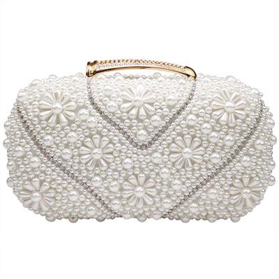 JANEREGINA花朵珍珠高级感晚宴包