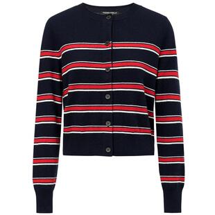 FF仿佛针织衫女2025秋冬新款条纹英伦风撞色纯羊毛毛衫毛衣上衣