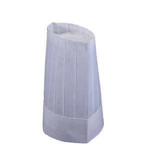 厨师帽 一次性高帽中帽西餐厅咖啡厅饭店厨房帽子无纺布帽工作帽