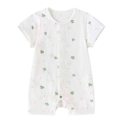 babylove宝宝连体衣夏季纯棉网眼