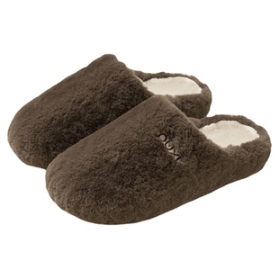 朴西棉拖鞋男士2025新款秋冬季家居室内毛绒保暖防臭情侣外穿防滑