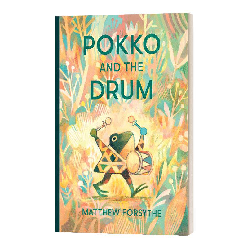 英文原版绘本 Pokko And The Drum 青蛙与鼓 精装绘本 英文版 Matthew Forsythe 进口英语原版书籍