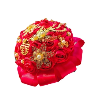 中式结婚手捧花成品高级感爆款