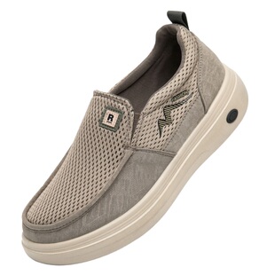 步锦轩老北京布鞋男官方旗舰店正品中老年爸爸软底一脚蹬开车单鞋