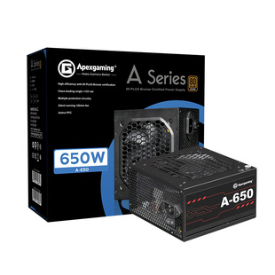 艾湃电竞A650W/750W/850W金牌全模组台式机电脑主机白色电源1000W