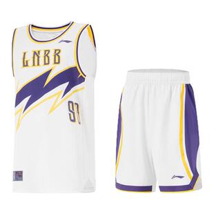 李宁童装儿童比赛套装男童大童新款青少年夏季新款透气运动篮球服