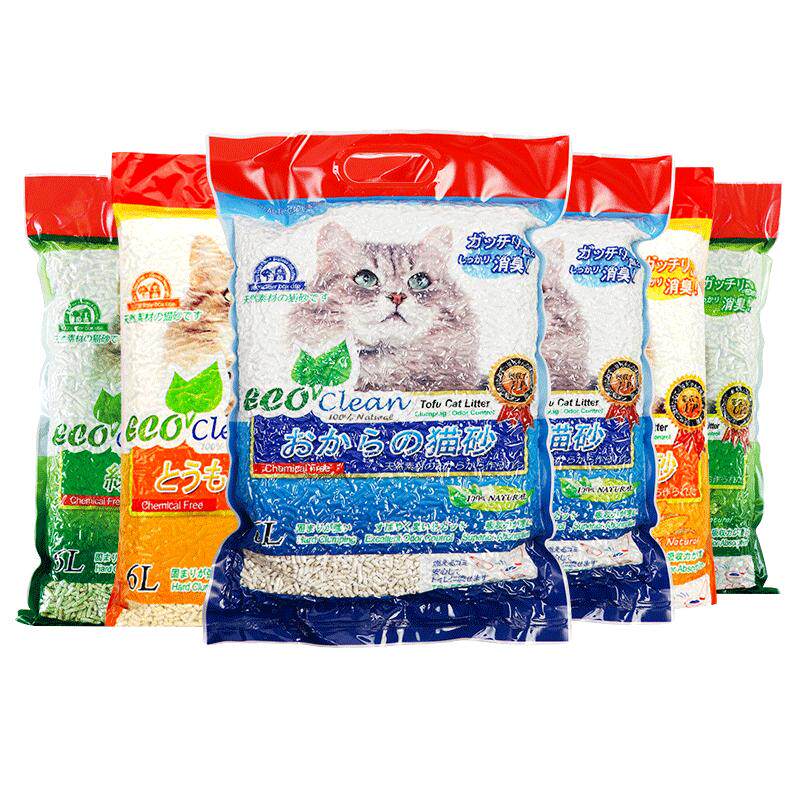 neo艾可原味豆腐猫砂低尘易结团缓解异味2.8kg*6包可冲厕所