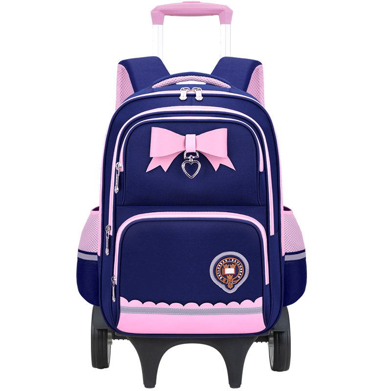 2026小学生女孩爬楼梯减负拉杆包