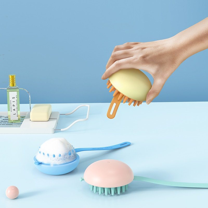 新品 硅胶洗头按摩刷宠物沐浴洗澡刷头皮按摩梳软齿洗发梳洗头刷