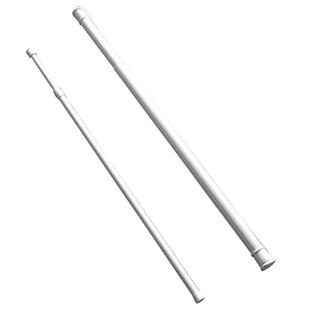 免打孔伸缩杆安装窗帘杆迷你收缩杆细杆子晾衣杆浴室铝合金可伸缩