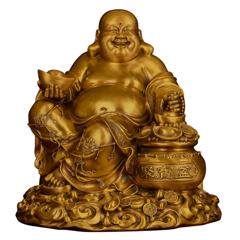 新款聚宝盆布袋弥勒佛