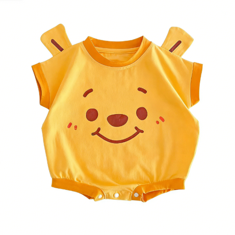 小果粒三角爬服纯棉夏季