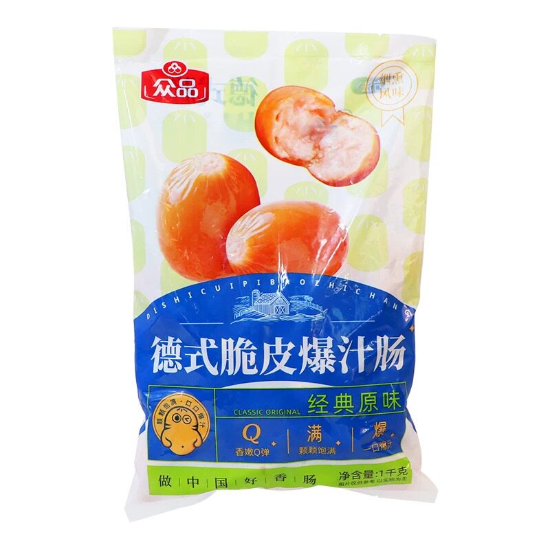 众品德式脆皮爆汁肠小香肠烤肠