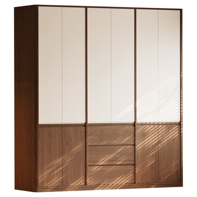 全实木衣柜定制骨骼线橡木衣橱