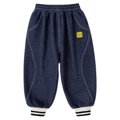 针织加绒软牛仔裤，柔软又耐磨