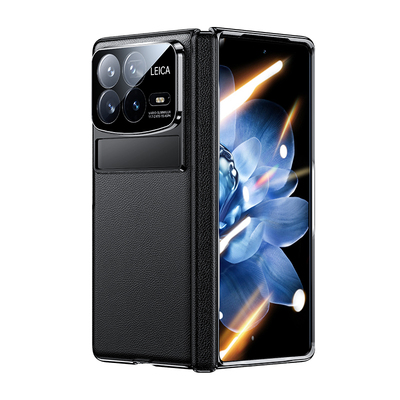 适用于小米MixFold4手机壳小米折叠屏mixfold3保护壳纳帕真皮套新款全包超薄防摔高档男女支架官方网红后外壳